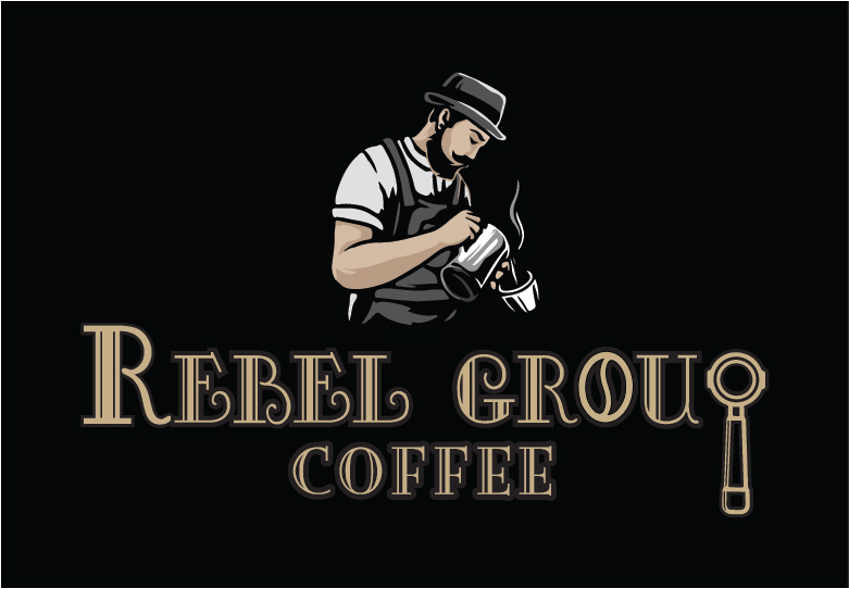ΔΗΜΙΟΥΡΓΙΑ ΛΟΓΟΤΥΠΟΥ ΓΙΑ ΤΟ ΚΑΤΑΣΤΗΜΑ 'REBEL GROUP COFFEE'