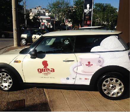 Ντύσιμο αυτοκινήτων για την εταιρεία 'Gima'
